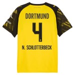 Günstige Fußballtrikots Borussia Dortmund N. Schlotterbeck 4 Heimtrikot 2025-26 Kurzarm